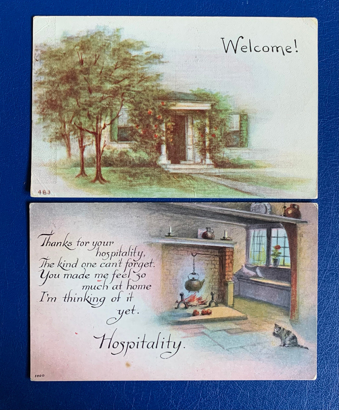Vintage/Antique Postcards - Fall, Hospitality - for decor, crafting, collecting - great for Thanksgiving decor