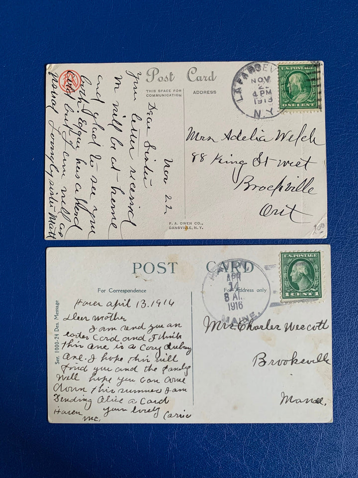 Vintage/Antique Postcards - Fall, Hospitality - for decor, crafting, collecting - great for Thanksgiving decor