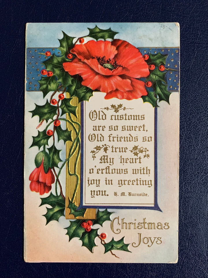 Vintage/Antique Christmas Postcard - Christmas Nostalgia Greeting Card - for the collector, crafter, scrapbooker, or gift