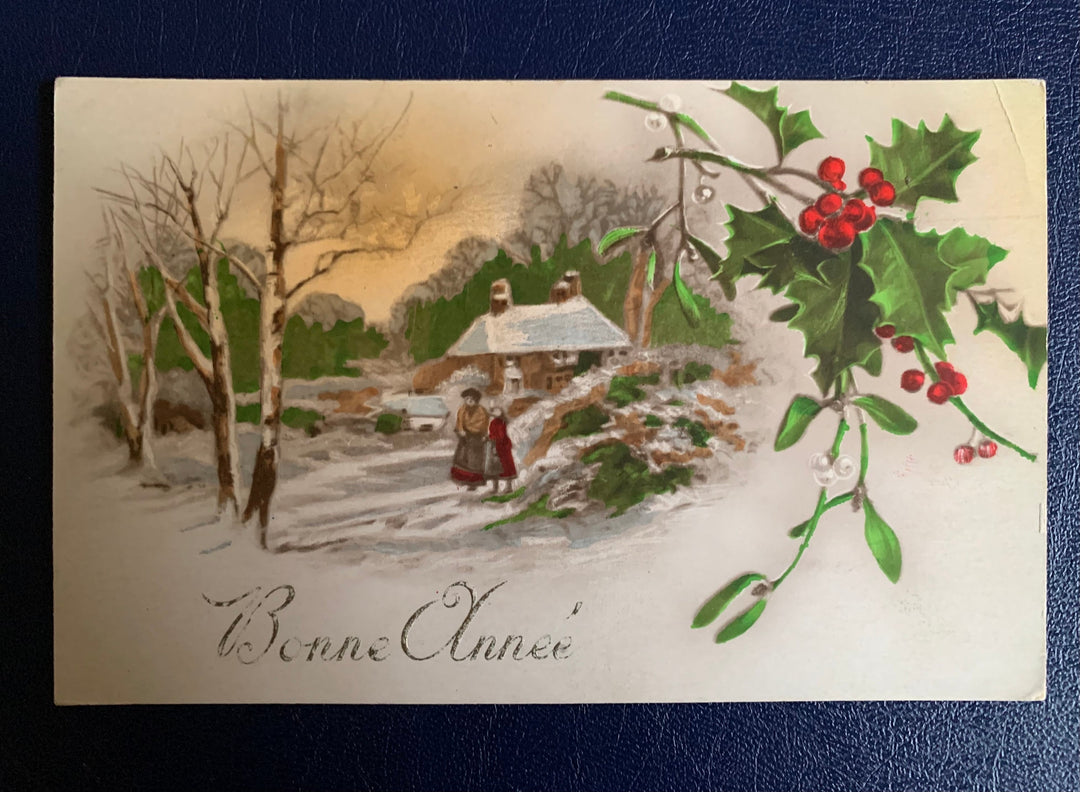Vintage/Antique Christmas Postcard - Christmas Nostalgia Greeting Card - for the collector, crafter, scrapbooker, or gift