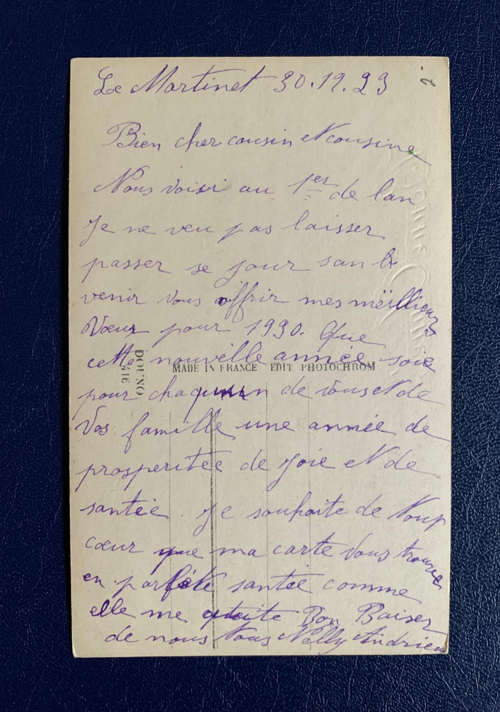 Vintage/Antique Christmas Postcard - Christmas Nostalgia Greeting Card - for the collector, crafter, scrapbooker, or gift