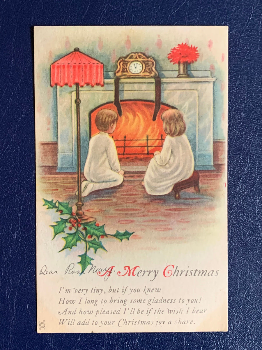 Vintage/Antique Christmas Postcard - Christmas Nostalgia Greeting Card - for the collector, crafter, scrapbooker, or gift