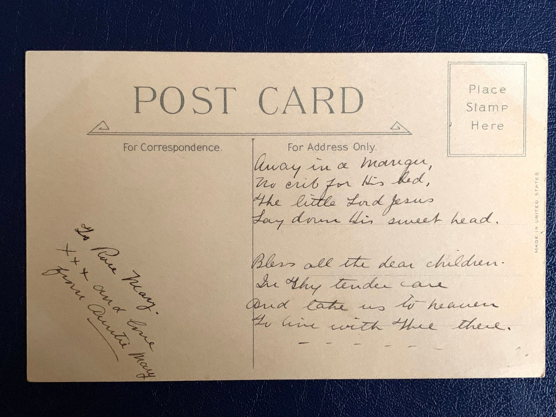 Vintage/Antique Christmas Postcard - Christmas Nostalgia Greeting Card - for the collector, crafter, scrapbooker, or gift