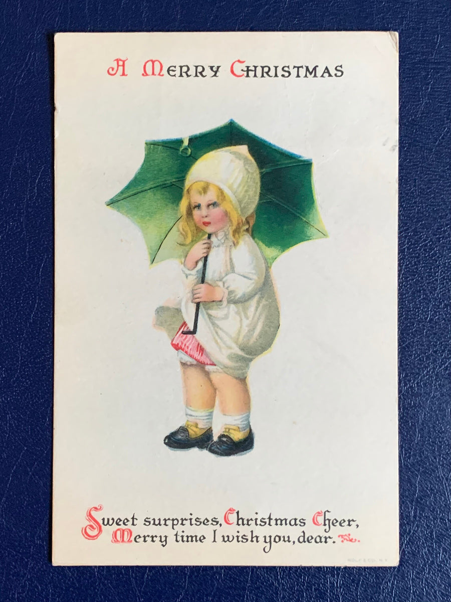 Vintage/Antique Christmas Postcard - Christmas Nostalgia Greeting Card - for the collector, crafter, scrapbooker, or gift