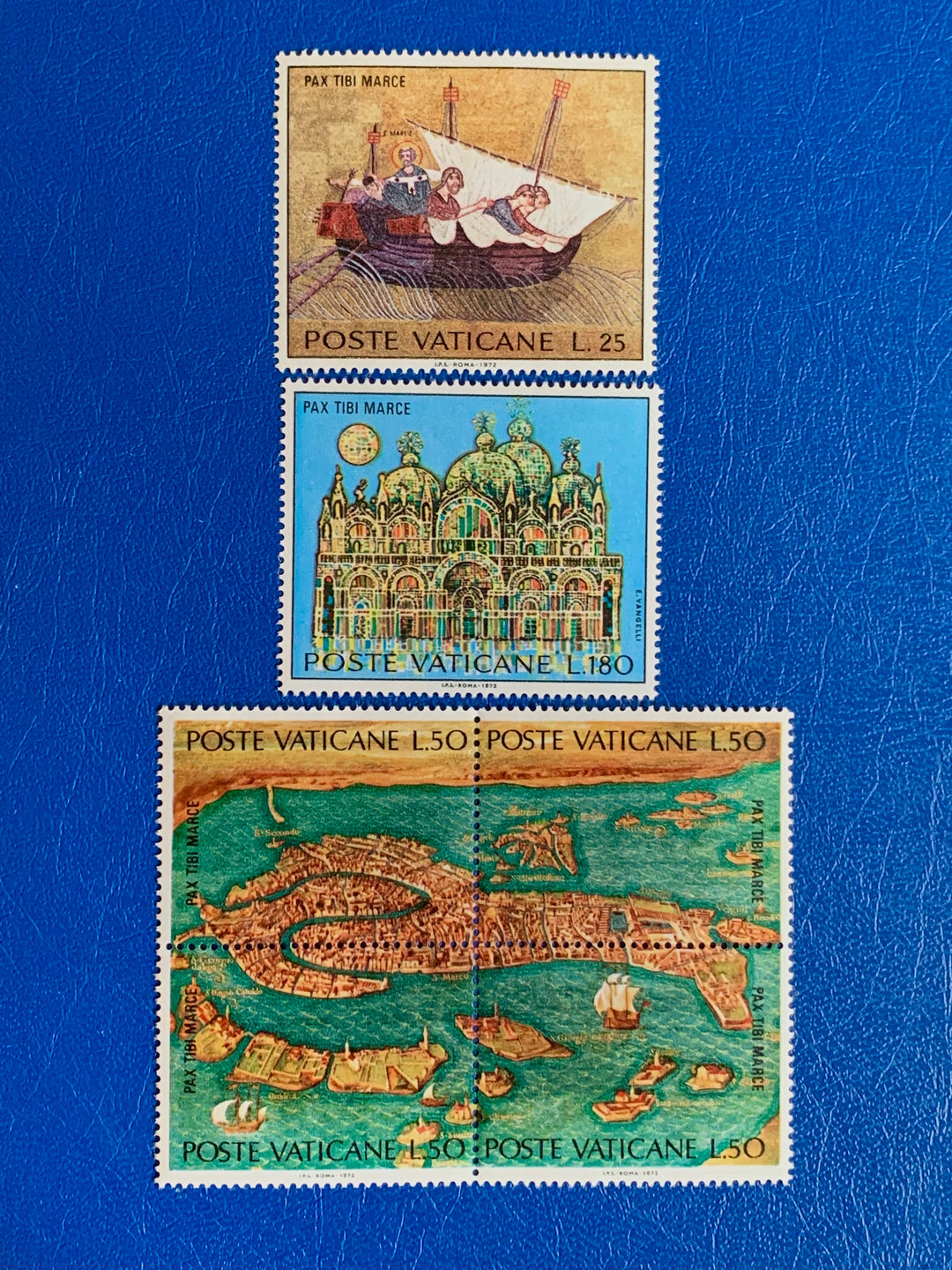 Vatican - Original Vintage Postage Stamps- 1972 - Venice - for the collector, artist or crafter