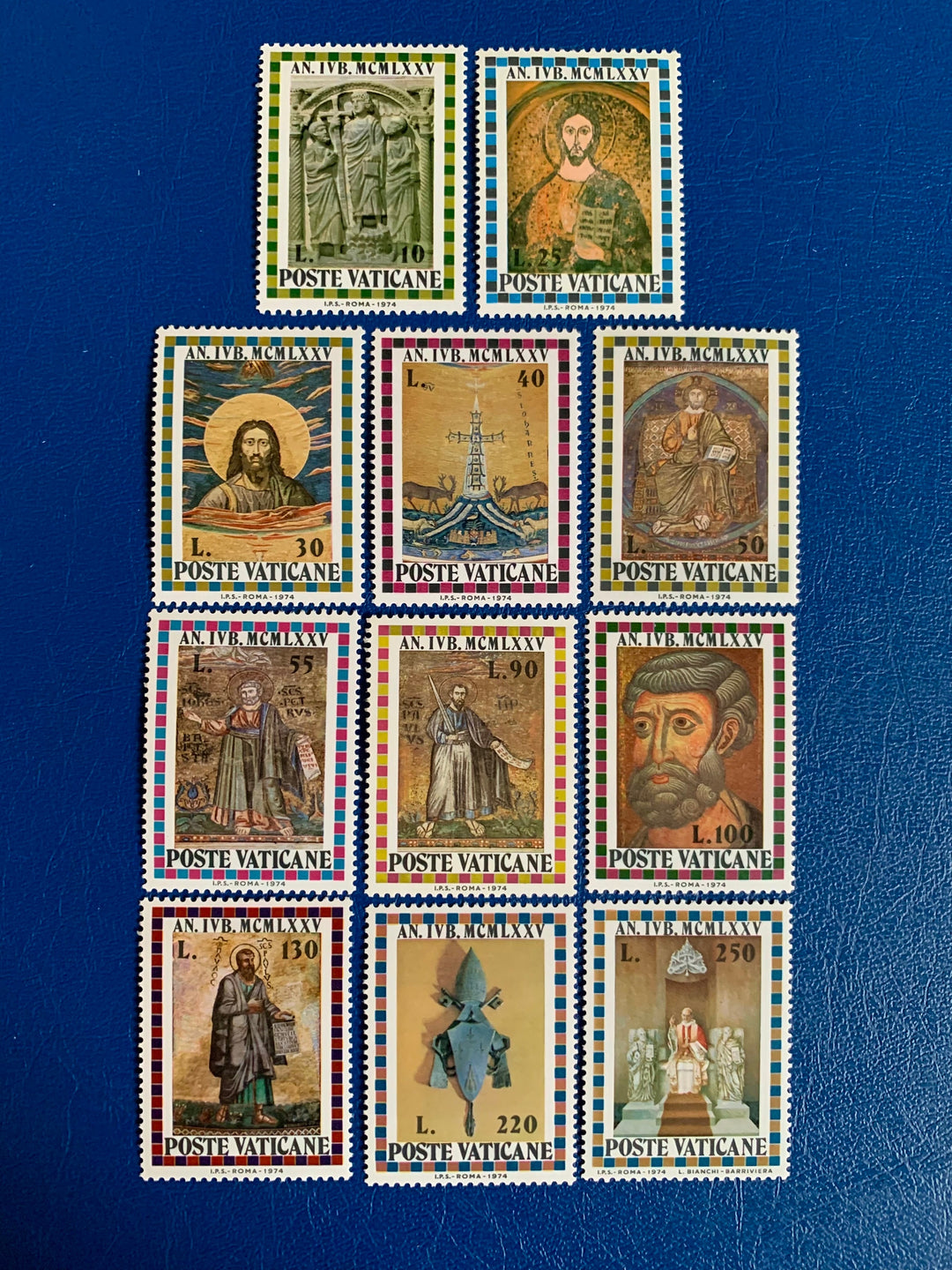 Vatican - Original Vintage Postage Stamps- 1974 - Holy Year - for the collector, artist or crafter