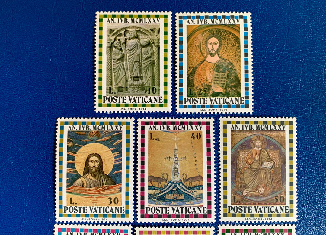 Vatican - Original Vintage Postage Stamps- 1974 - Holy Year - for the collector, artist or crafter