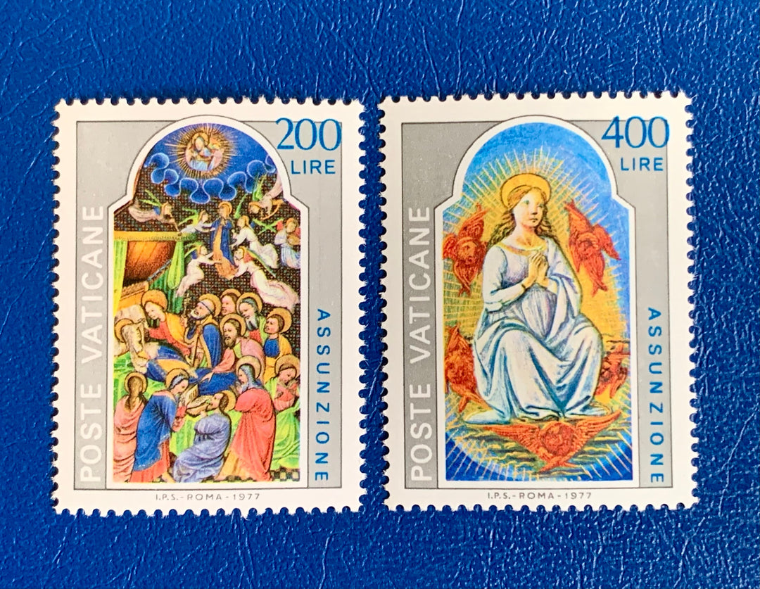 Vatican - Original Vintage Postage Stamps- 1977 - Solemnity of the Assumption - for the collector, artist or crafter