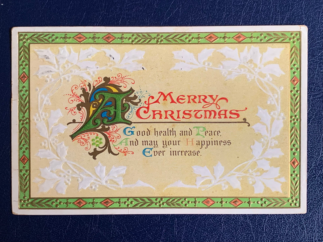 Vintage/Antique Christmas Postcard - Christmas Nostalgia Greeting Card - for the collector, crafter, scrapbooker, or gift