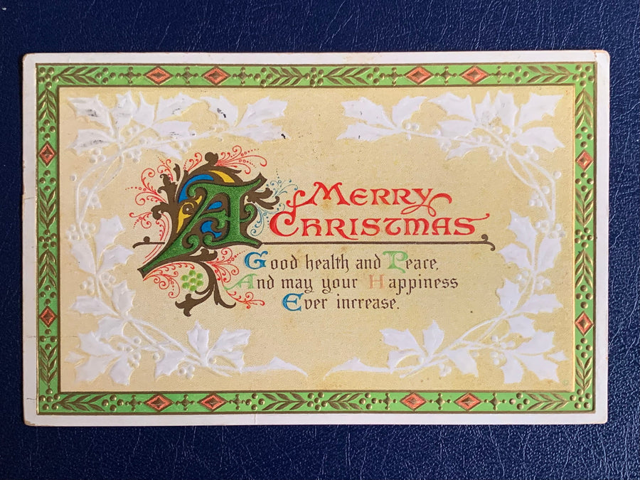 Vintage/Antique Christmas Postcard - Christmas Nostalgia Greeting Card - for the collector, crafter, scrapbooker, or gift