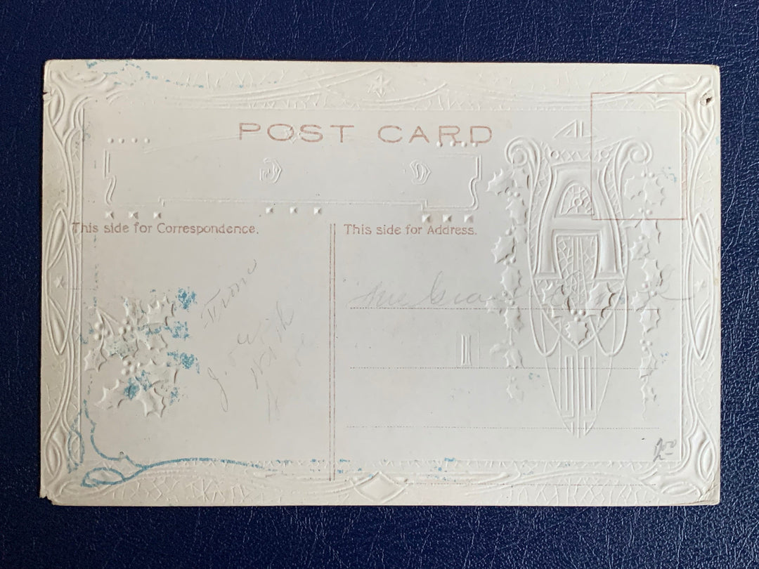 Vintage/Antique Christmas Postcard - Christmas Nostalgia Greeting Card - for the collector, crafter, scrapbooker, or gift