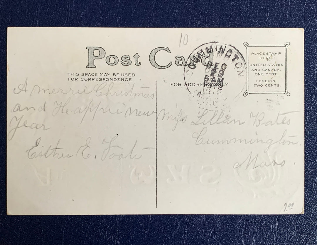 Vintage/Antique Christmas Postcard - Christmas Nostalgia Greeting Card - for the collector, crafter, scrapbooker, or gift