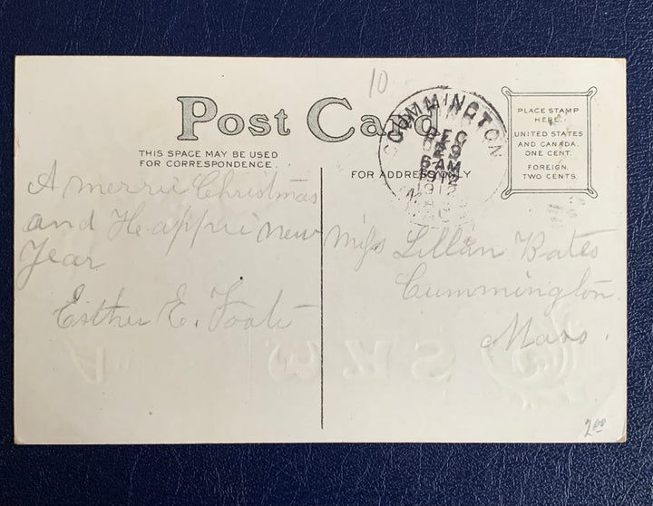 Vintage/Antique Christmas Postcard - Christmas Nostalgia Greeting Card - for the collector, crafter, scrapbooker, or gift