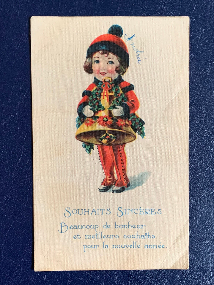 Vintage/Antique Christmas Postcard - Christmas Nostalgia Greeting Card - for the collector, crafter, scrapbooker, or gift