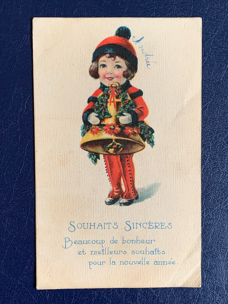 Vintage/Antique Christmas Postcard - Christmas Nostalgia Greeting Card - for the collector, crafter, scrapbooker, or gift