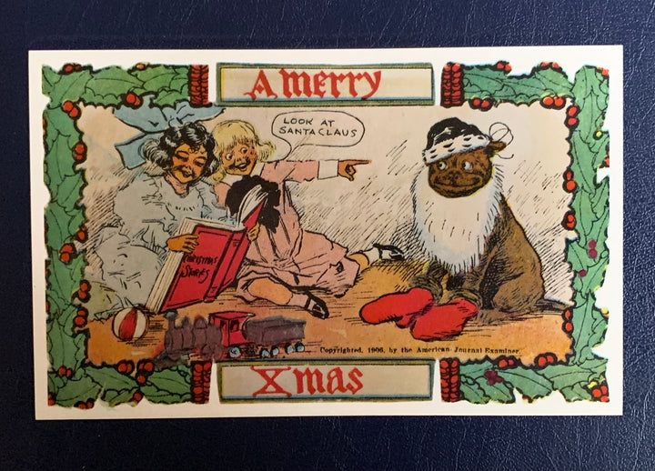Vintage/Antique Christmas Postcard - Christmas Nostalgia Humour Unused Greeting Card - for the collector, crafter, scrapbooker, or gift