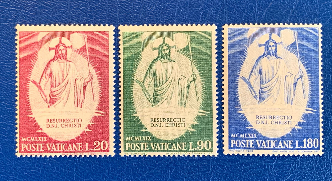 Vatican - Original Vintage Postage Stamps- 1968 -Resurrection - for the collector, artist or crafter