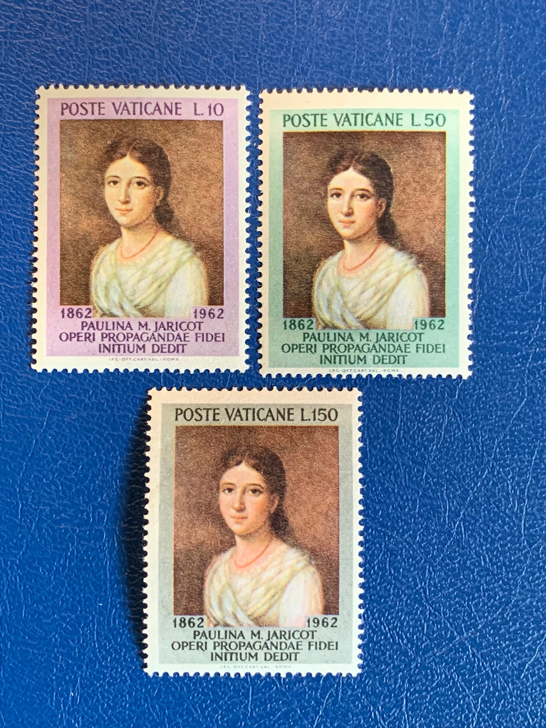 Vatican - Original Vintage Postage Stamps- 1963 - Pauline Marie Jaricots - for the collector, artist or crafter