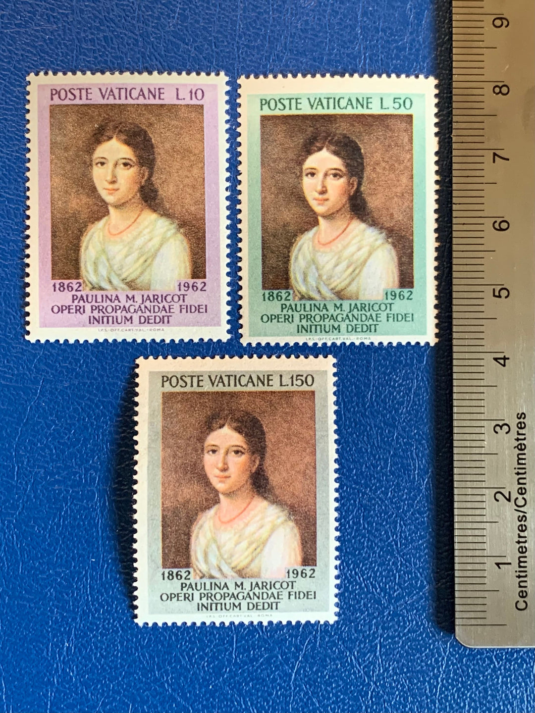 Vatican - Original Vintage Postage Stamps- 1963 - Pauline Marie Jaricots - for the collector, artist or crafter