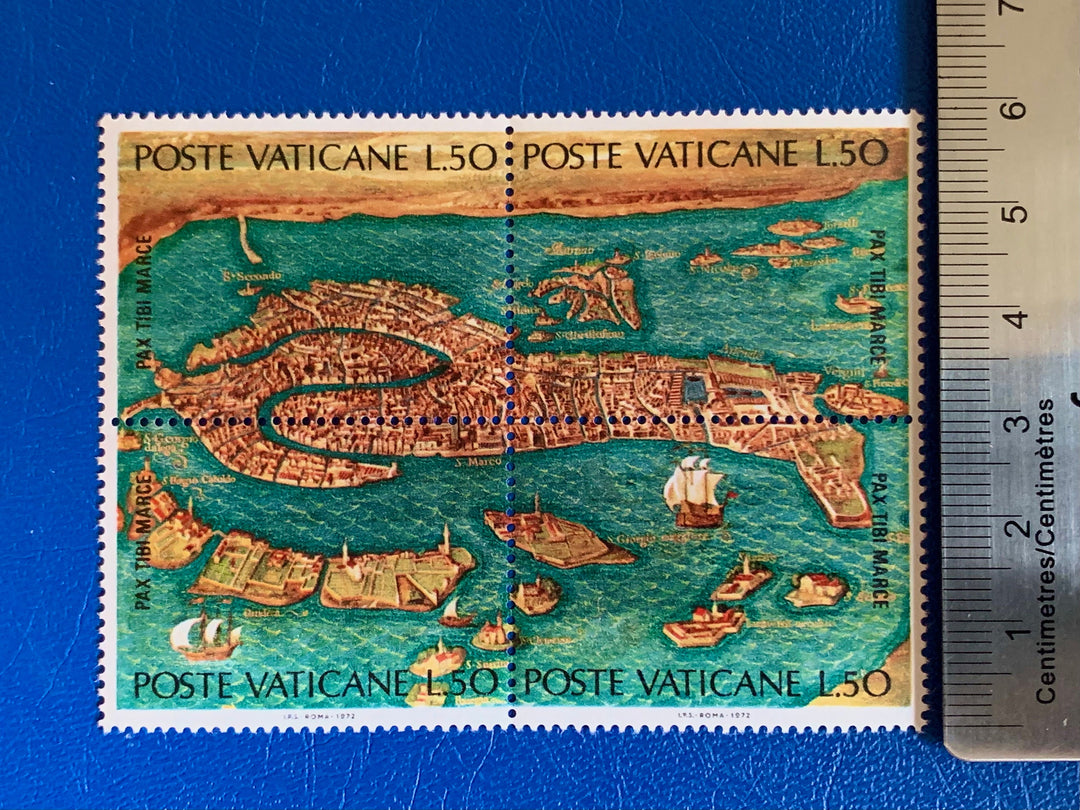 Vatican - Original Vintage Postage Stamps- 1972 - Venice - for the collector, artist or crafter