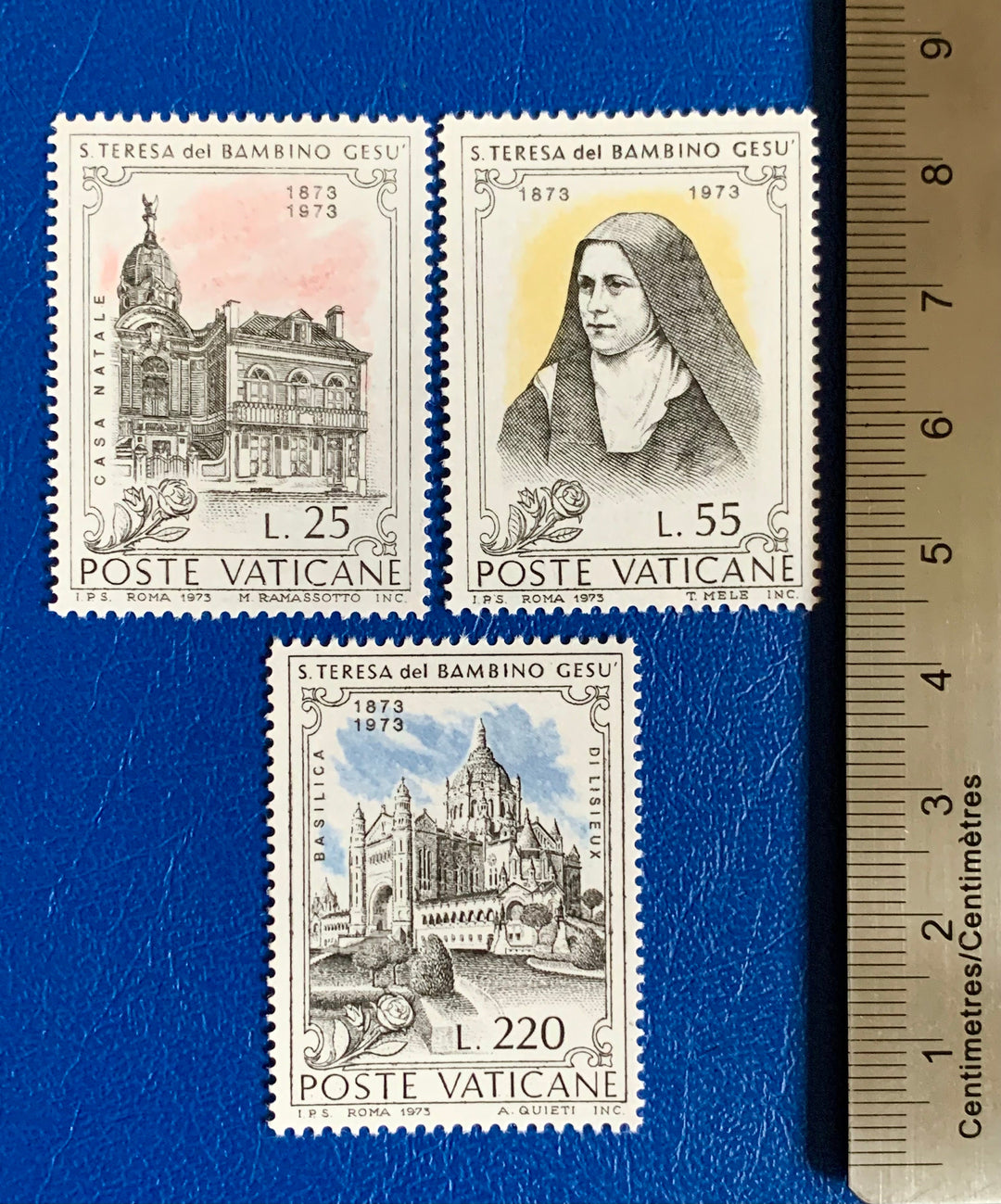 Vatican - Original Vintage Postage Stamps- 1973 - St. Theresia - for the collector, artist or crafter