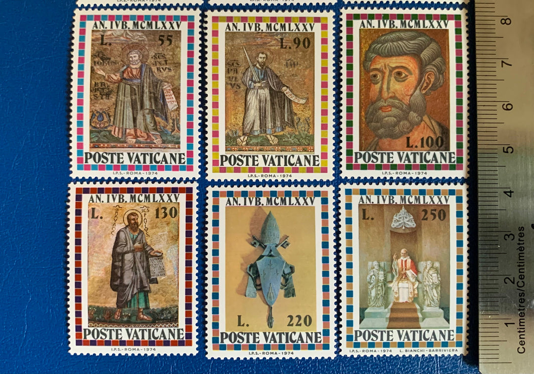 Vatican - Original Vintage Postage Stamps- 1974 - Holy Year - for the collector, artist or crafter