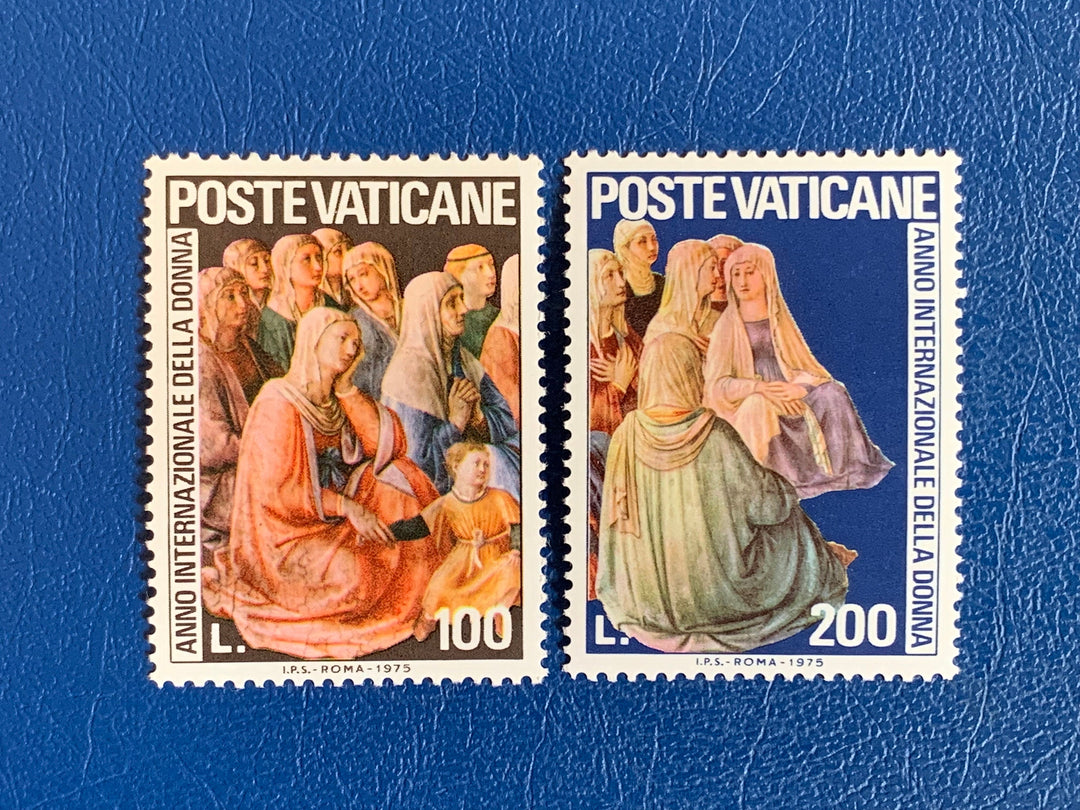 Vatican - Original Vintage Postage Stamps- 1975 International Women’s Year - for the collector, artist or crafter