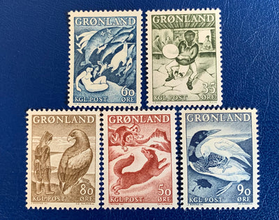 Greenland - Original Vintage Postage Stamps- 1957-69 - Fairytale Series - for the collector, artist or crafter