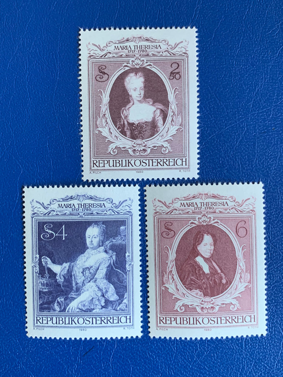Austria - Original Vintage Postage Stamps - 1980 Empress Maria Theresia - for the collector, artist or crafter