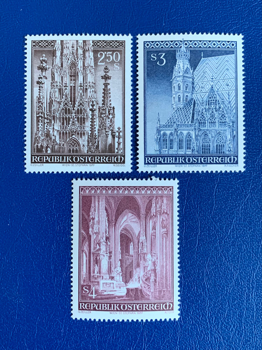 Austria - Original Vintage Postage Stamps - 1977 Stephansdom - for the collector, artist or crafter
