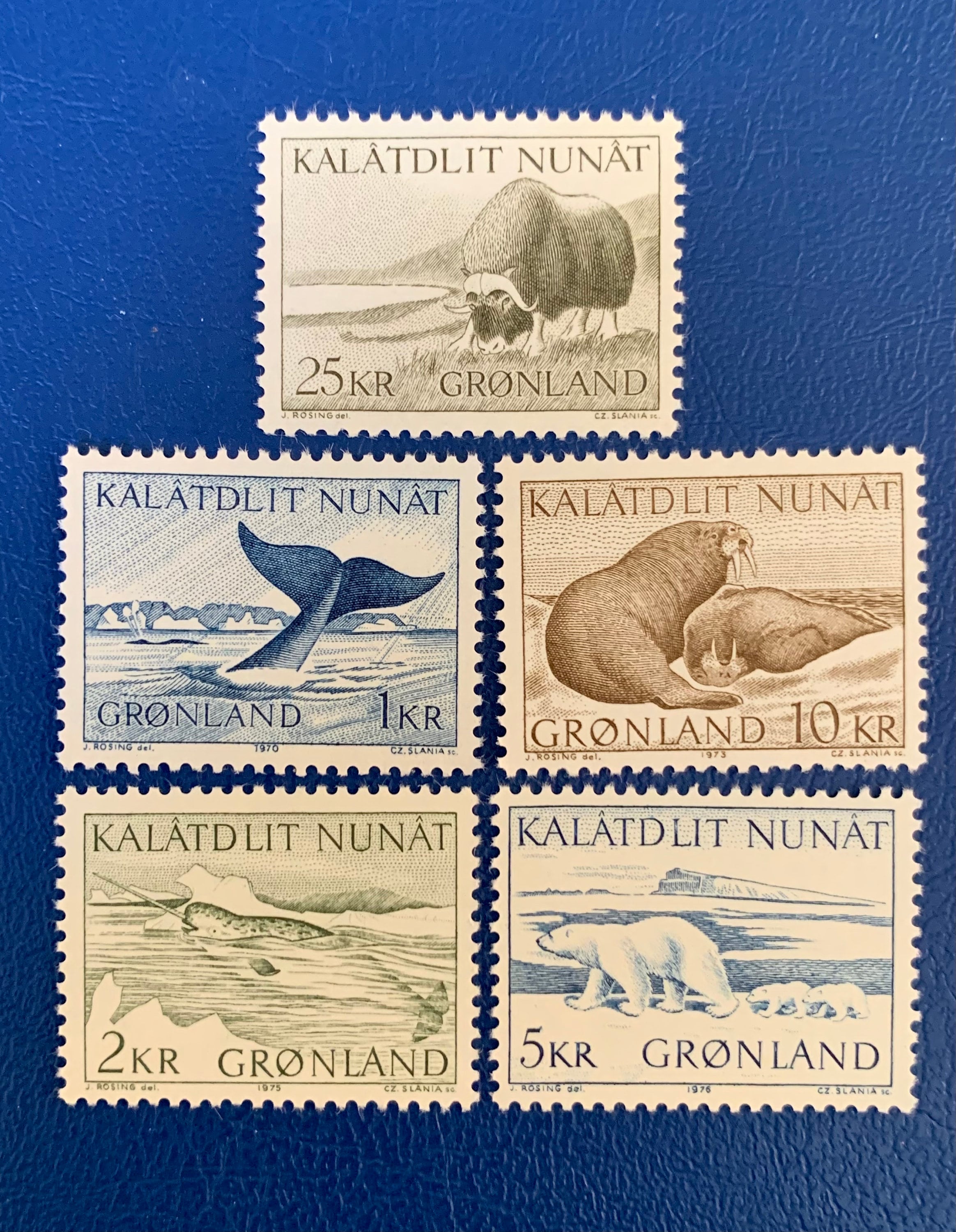 Greenland - Original Vintage Postage Stamps- 1969-76 - Fauna Series ...