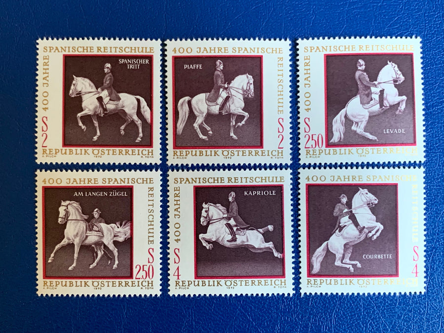 Austria - Original Vintage Postage Stamps - 1972 Horseriding - for the collector, artist or crafter - scrapbooks, journals, decoupage