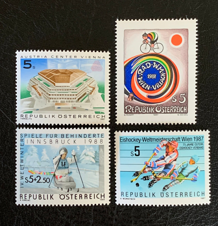 Austria - Original Vintage Postage Stamps - 1988-89 - for the collector, artist or crafter - scrapbooks, journals, decoupage