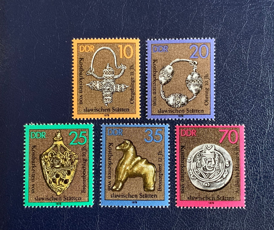 Germany (DDR) - Original Vintage Postage Stamps- 1978 Slavic Treasures - for the collector, artist or crafter
