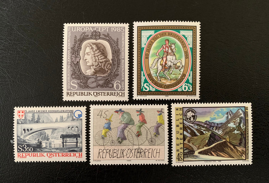 Austria - Original Vintage Postage Stamps - 1986 - for the collector, artist or crafter - scrapbooks, journals, decoupage