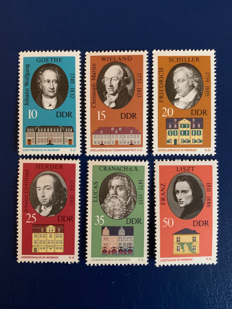 Germany (DDR) - Original Vintage Postage Stamps- 1973 - Historical Memorials Werner - for the collector, artist or crafter