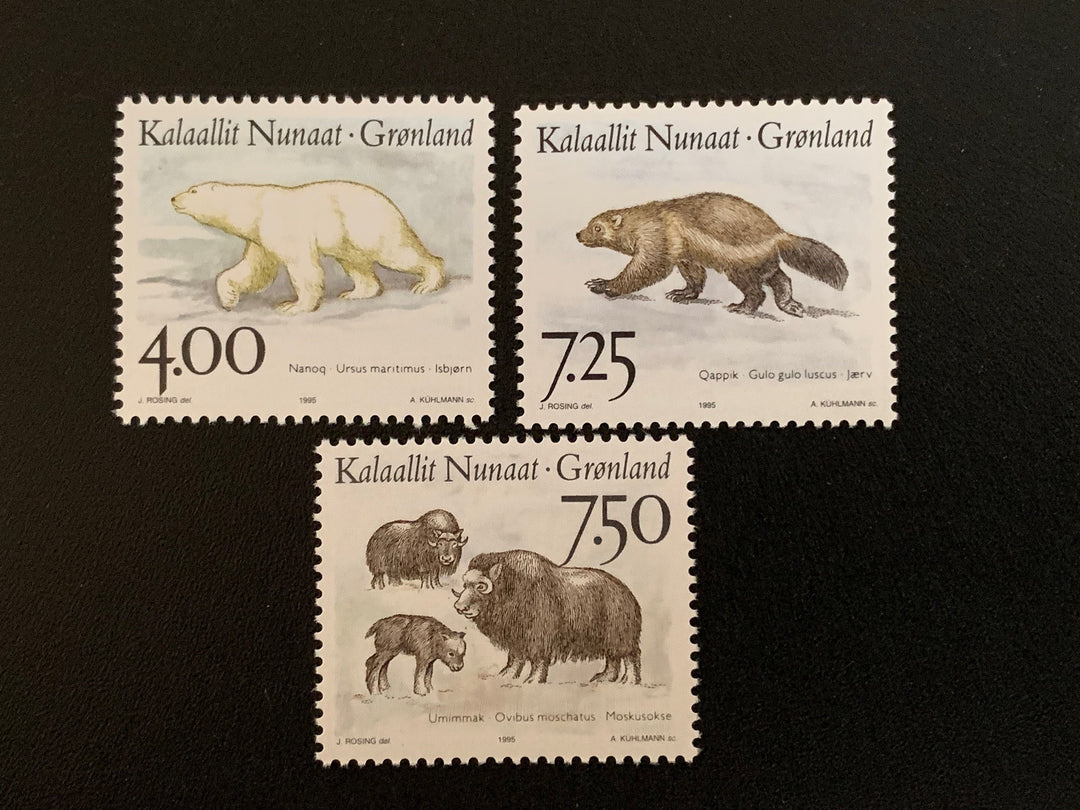 Greenland - Original Vintage Postage Stamps- 1995 - Mammals