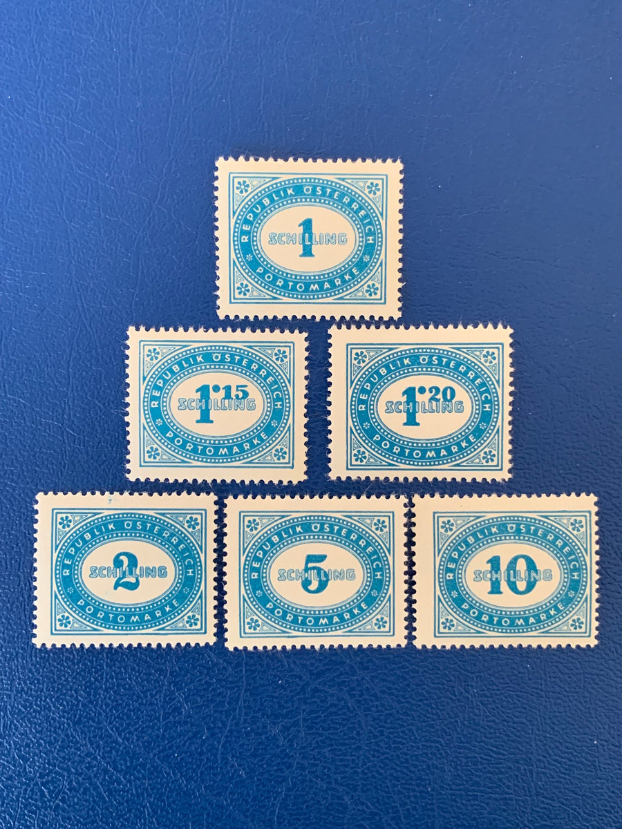 Austria - Original Vintage Postage Stamps - 1947 - Postage Due - for the collector, artist or crafter
