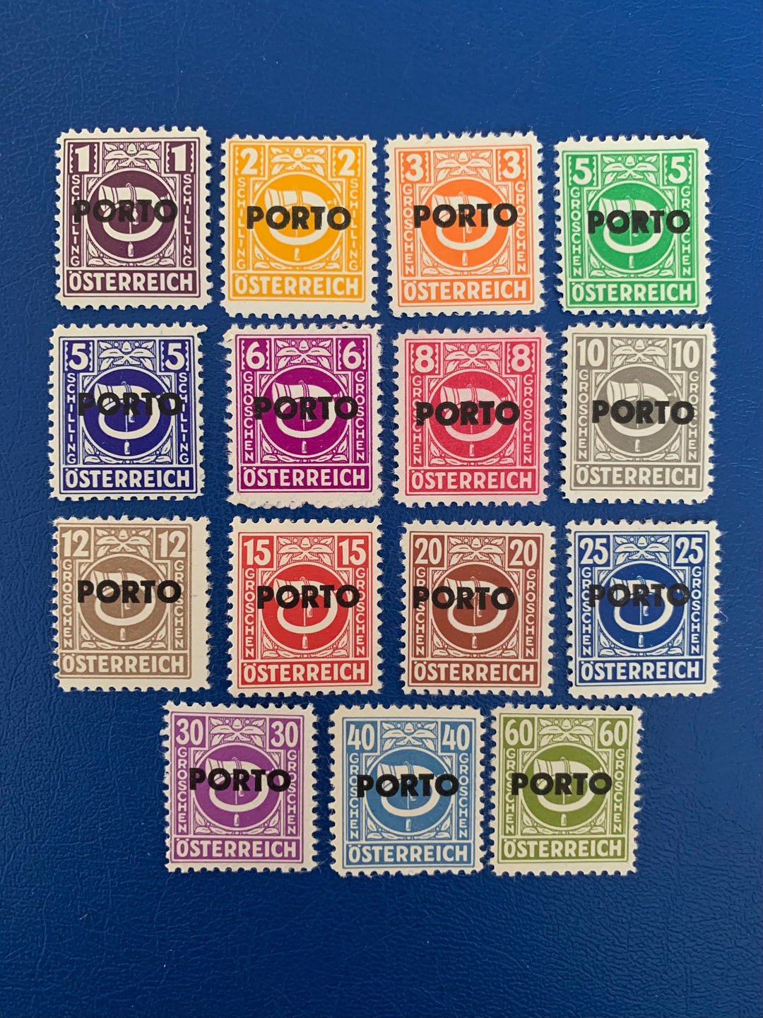Austria - Original Vintage Postage Stamps - 1946 - Postage Due (Overprint Porto) - for the collector, artist or crafter
