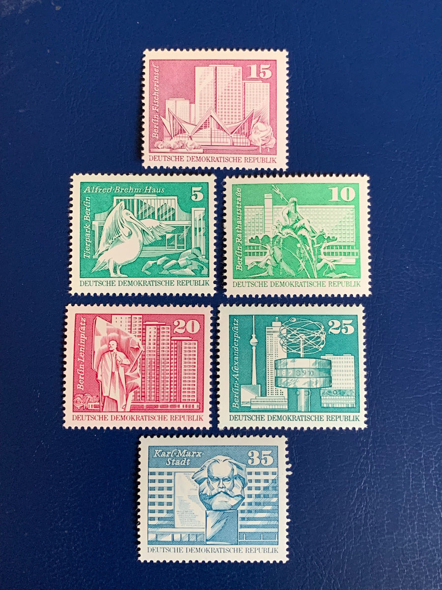 Germany (DDR) - Original Vintage Postage Stamps- 1973/4 - Development in the GDR - for the collector, artist or crafter