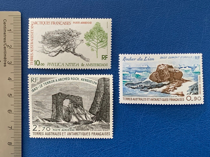 French Southern & Antarctic Territories - Original Vintage Postage Stamps- 1979-80 - Flora and Scenery