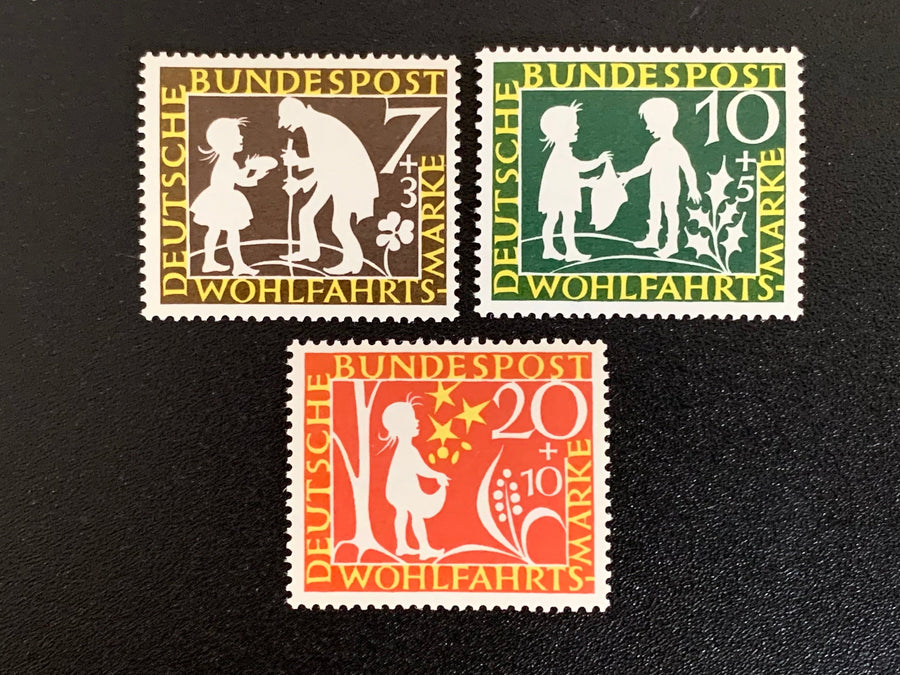 West Germany - Original Vintage Postage Stamps- 1959 - Fairytale The Star Money - for the collector, artist or crafter