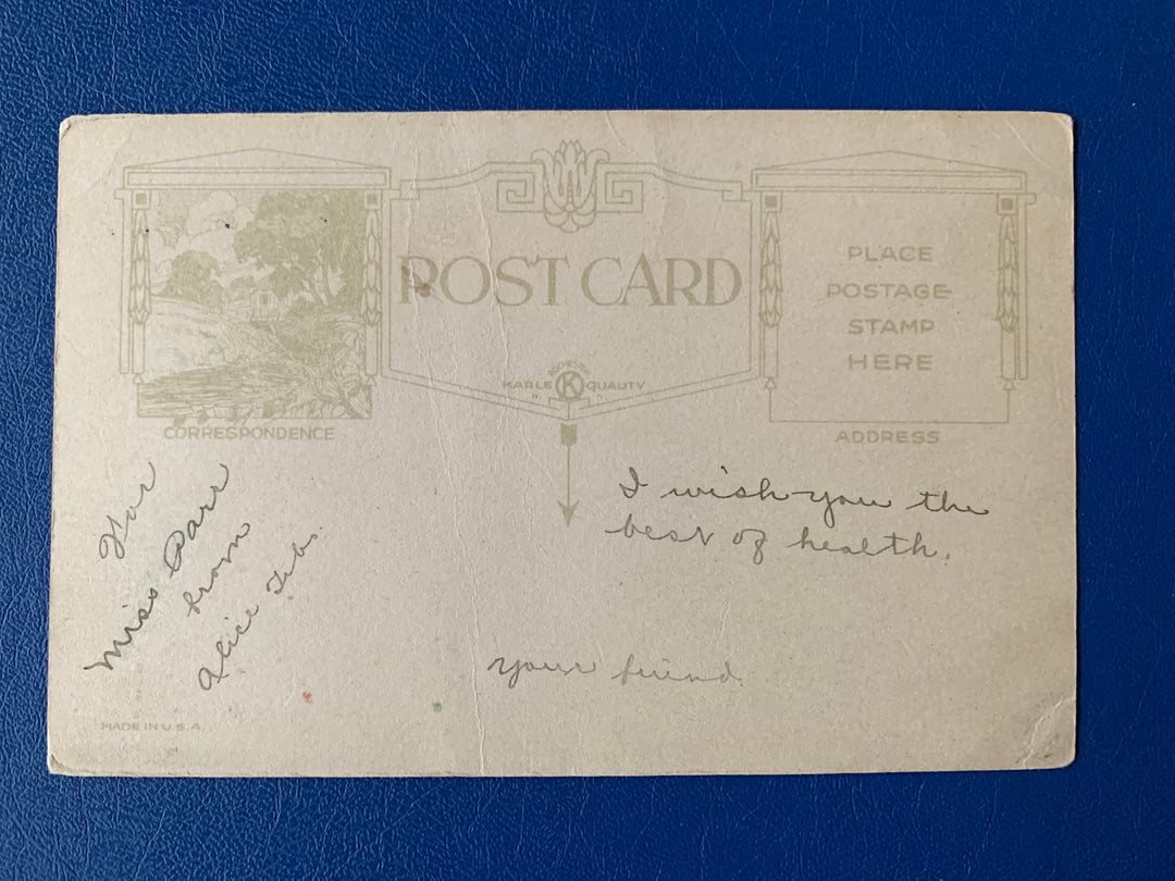 Valentine- Antique Greeting Postcard - 1920s -Love/Friendship