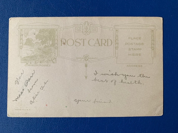 Valentine- Antique Greeting Postcard - 1920s -Love/Friendship