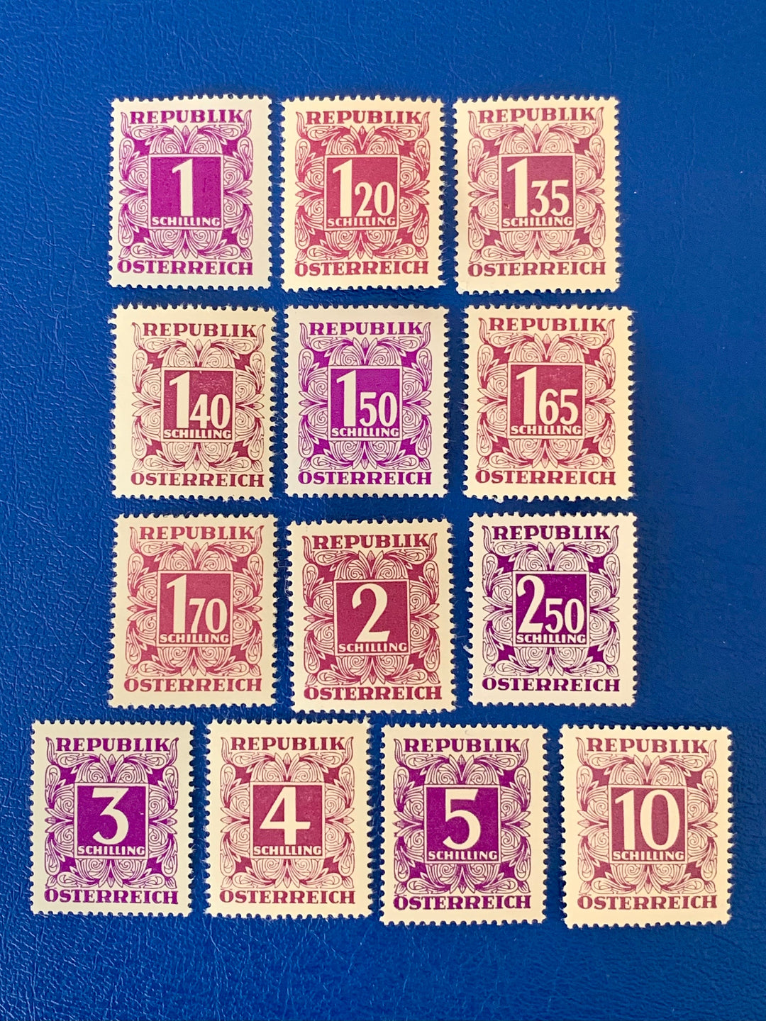 Austria - Original Vintage Postage Stamps - 1949 - Postage Due - for the collector, artist or crafter