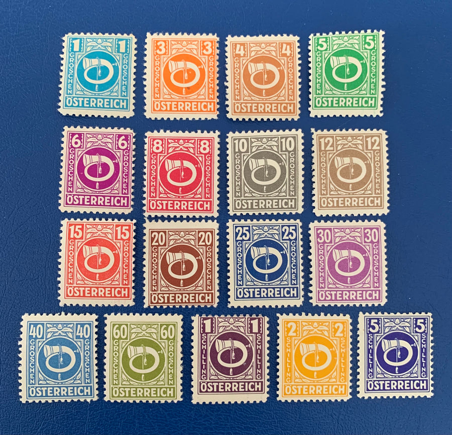 Austria - Original Vintage Postage Stamps - 1946 - Posthorn - for the collector, artist or crafter