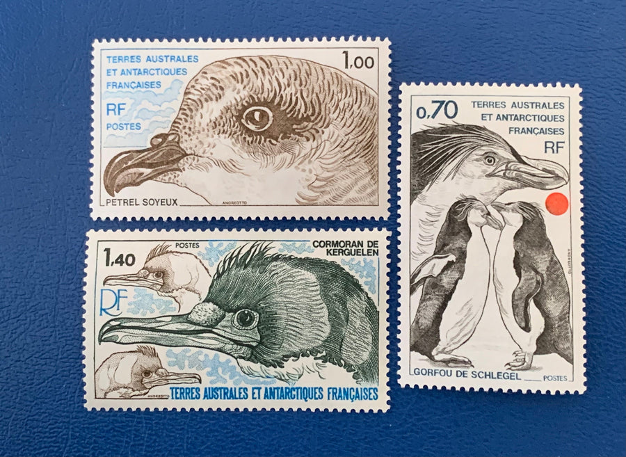 French Southern & Antarctic Territories - Original Vintage Postage Stamps- 1979-85 - Birds