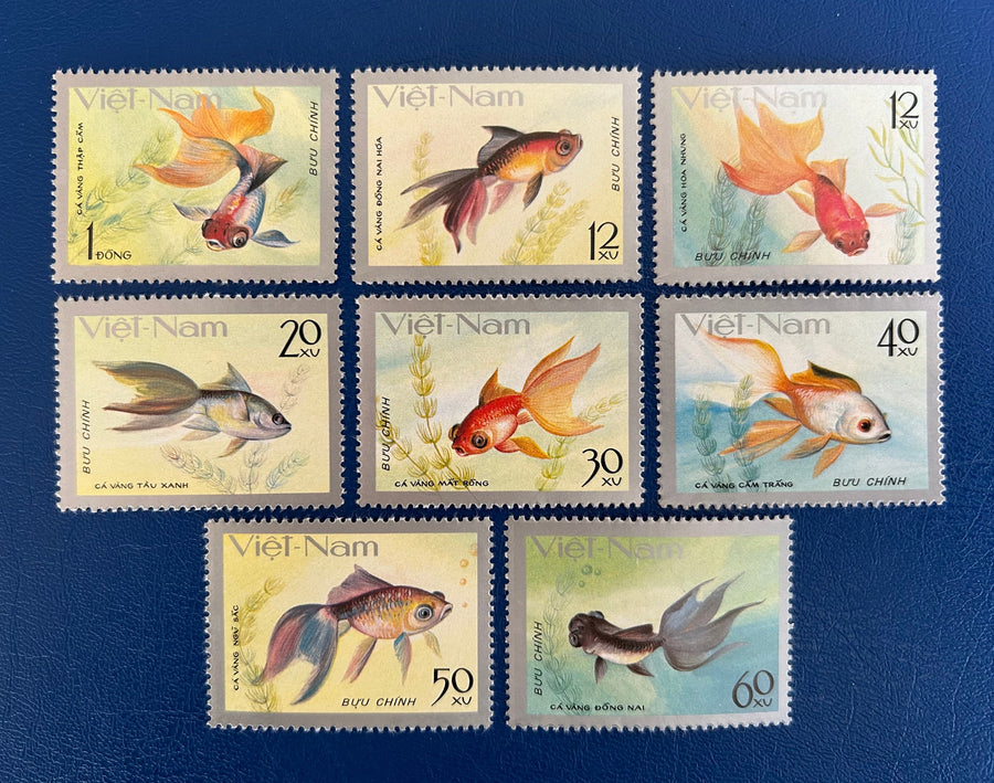 Vietnam- Original Vintage Postage Stamps - 1976 Goldfish - for the collector, artist or crafter