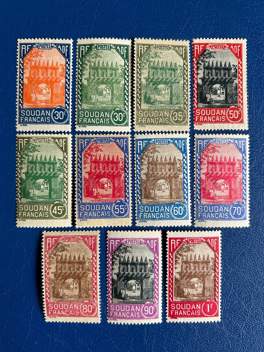 Sudan - Original Vintage Postage Stamps- 1932 - Djenne Gateway - collectors, artists