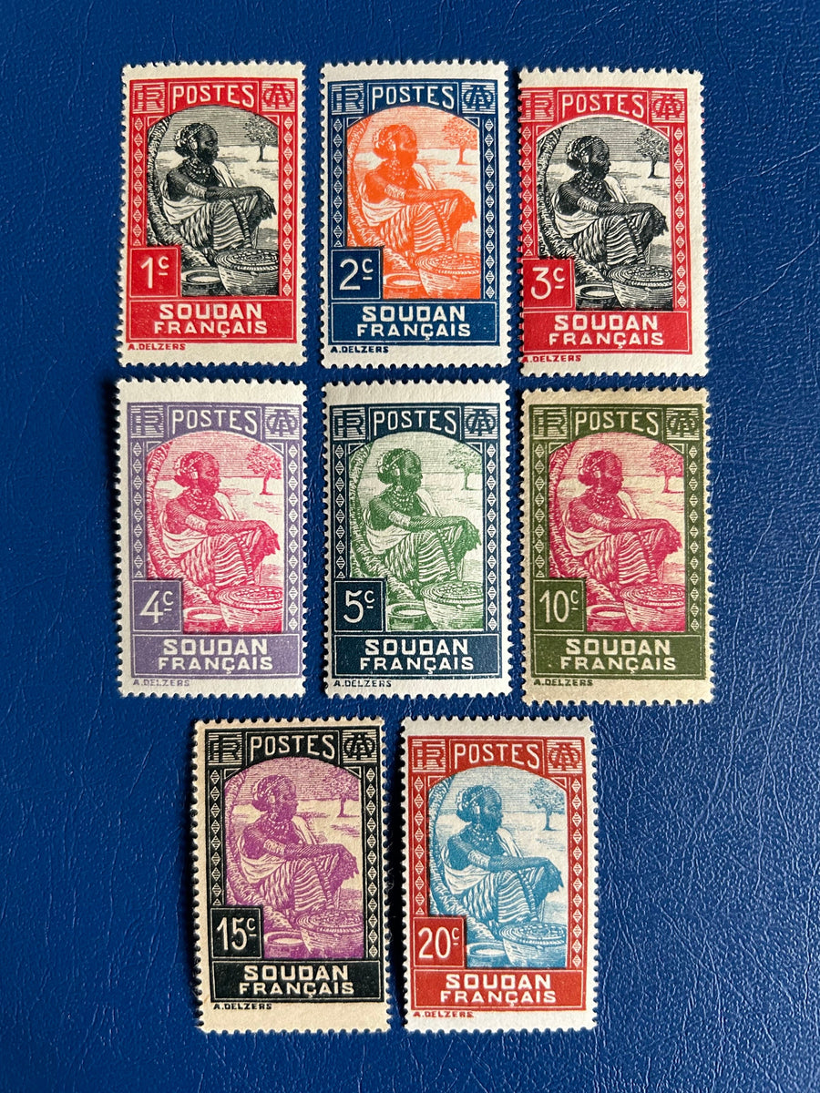 Sudan - Original Vintage Postage Stamps- 1931 - Boatman - collectors, artists